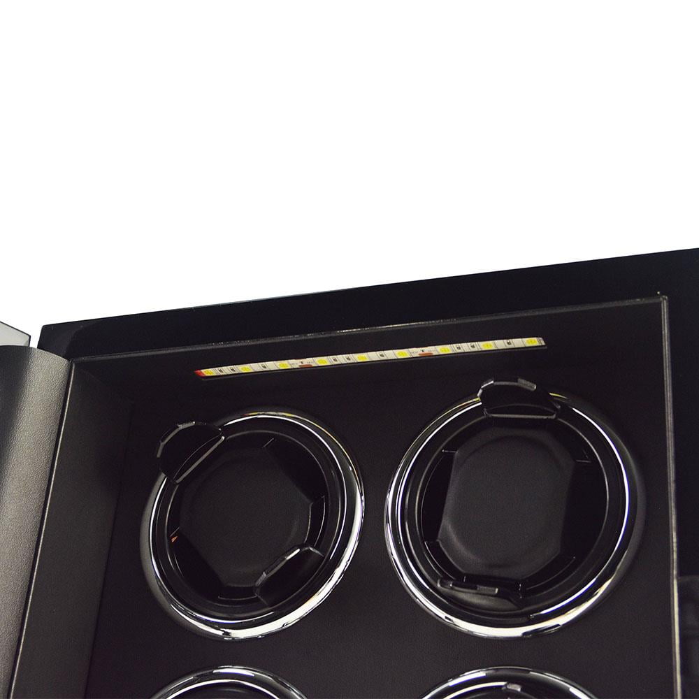 fingerprint lock watch winder with LED Light