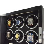 6 Slot Luxury Watch Winder with Fingerprint Lock and 12 O’clock Return