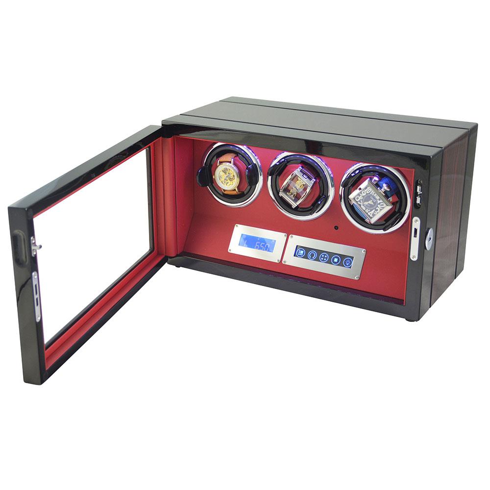touchscreen watch winder case with high glossy lacquer