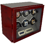 6 watch winder storage case angle side with touch screen