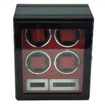 4 slots carbon fiber watch winder front with door sensor
