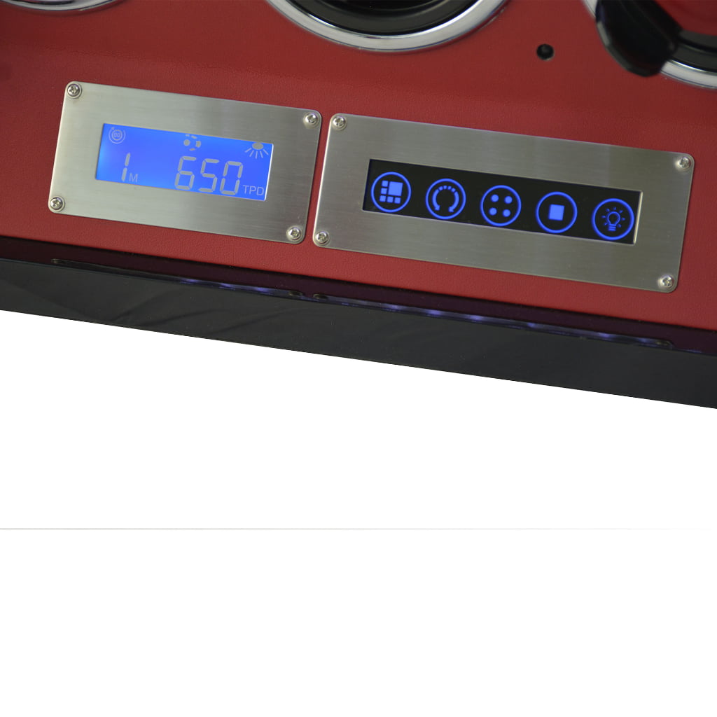 Carbon fiber 6 watch winder with touch screen