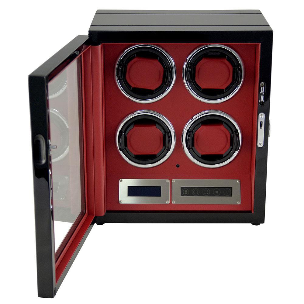 4 slots automatic watch winder open with high glossy lacquer