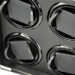 Quad Watch Winder Box with LED Light and adjustable watch pillow