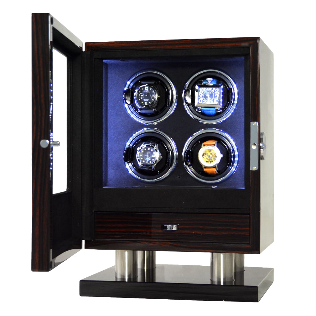 4 watch rotator with fingerprint lock open
