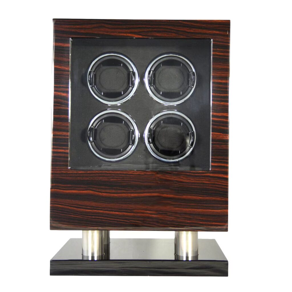4 watch rotator with fingerprint lock