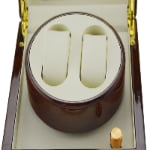 Two Watch Winder Box with Japanese Mabuchi Motor and adjustable watch pillow