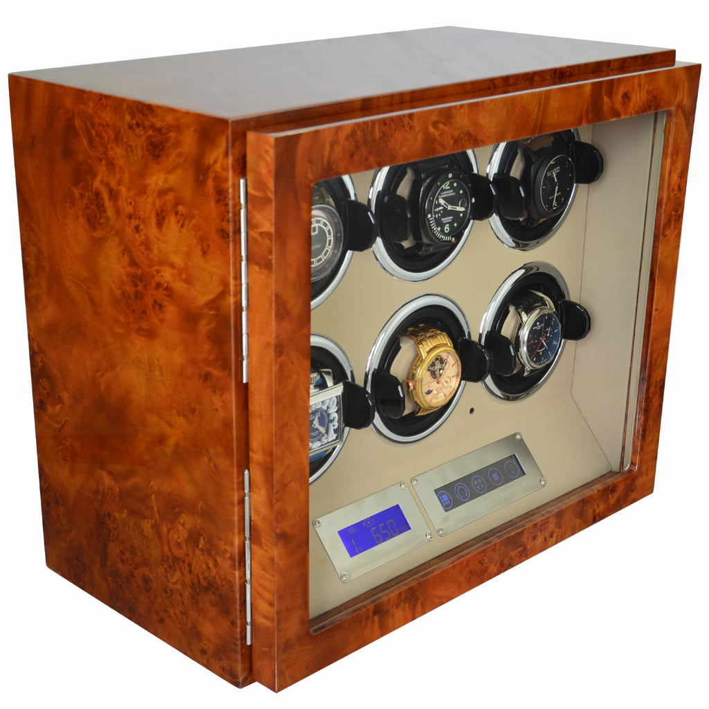 six wholesale watch winder with door sensor