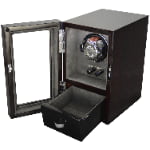 LED Light Single Watch Winder with drawer