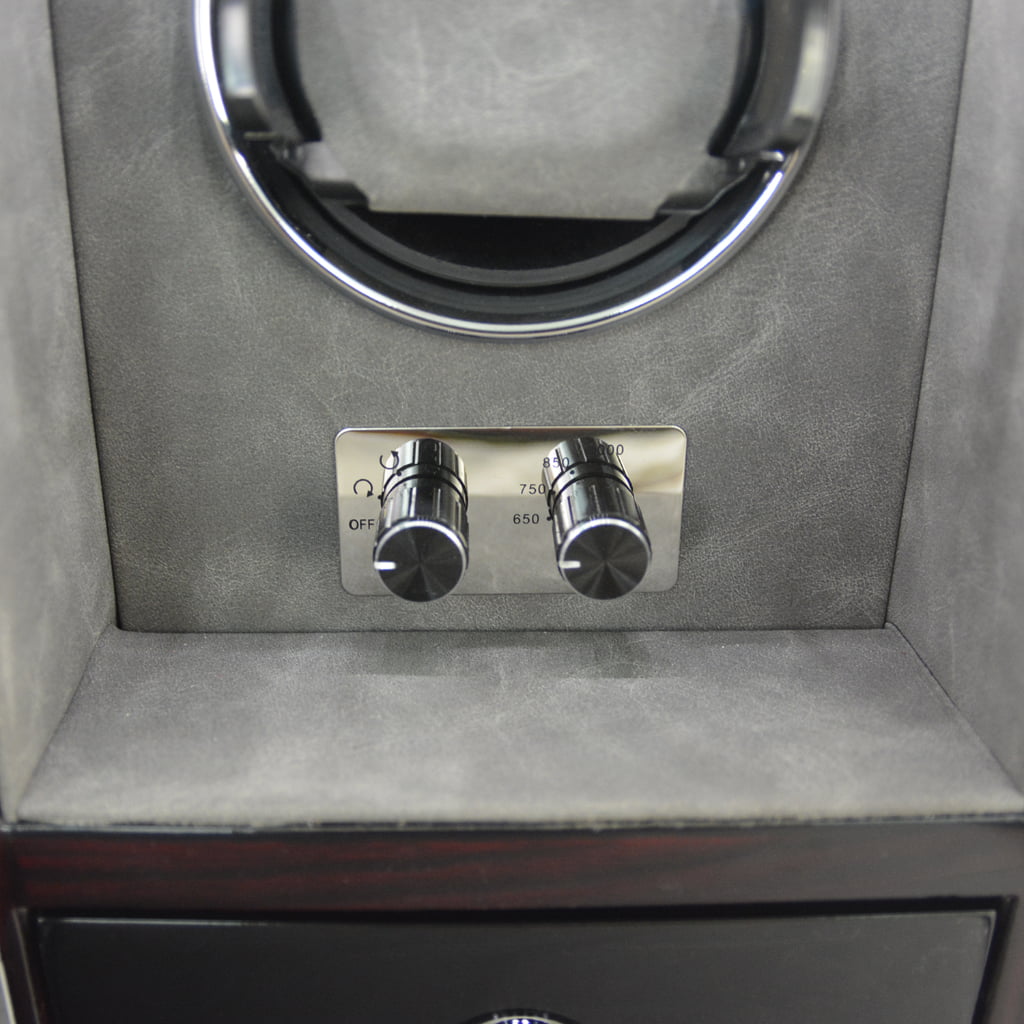 LED Light Single Watch Winder with knob control