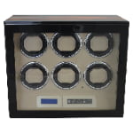 custom watch winder for 6 watches front with Door sensor
