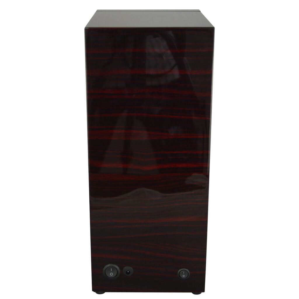 LED Double Watch Winder with Drawer back side