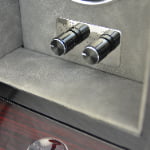 Black Single Watch Winder with LED Light and knob control