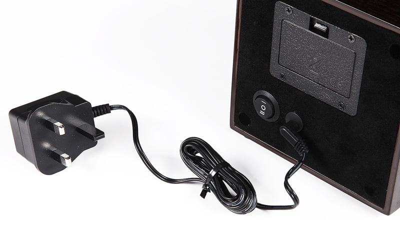 battery-powered single watch winder back side with botton control