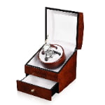 Single Watch Winder with Drawer and high glossy lacquer
