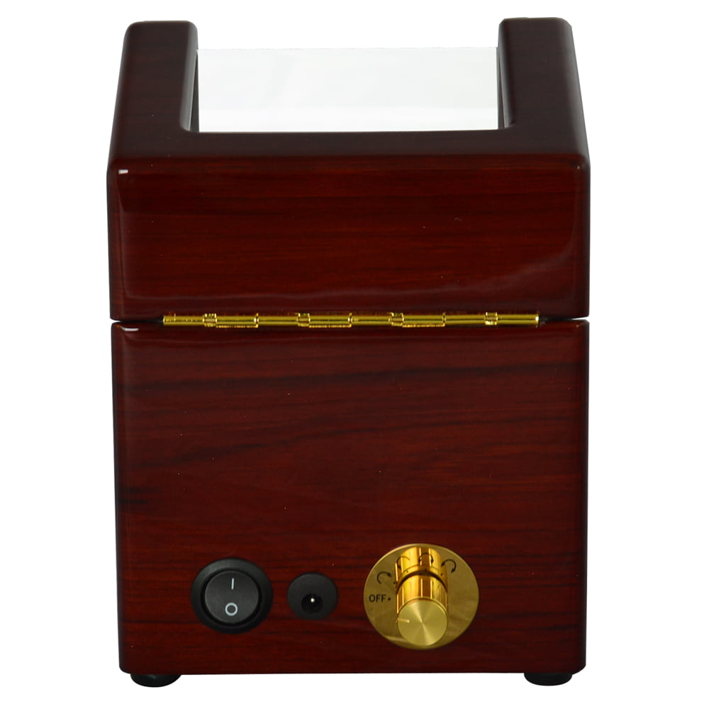 Mahogany Single Watch Winder back side