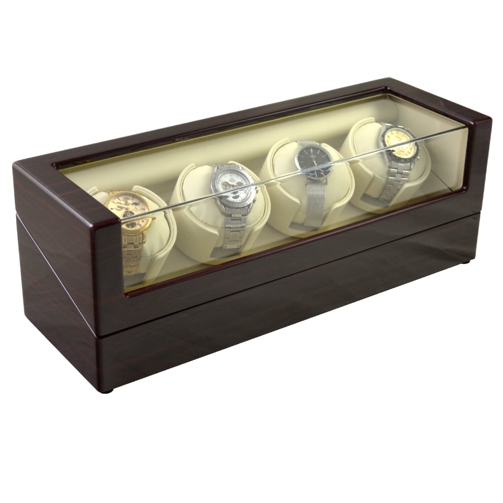 4 Watch Winder with Sponge Pillow angle side