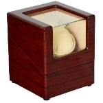 Mahogany Single Watch Winder angle side