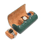 PU Leather 3 Watch Roll Travel Case for luxury watches