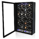 24 slot watch winder with LED light
