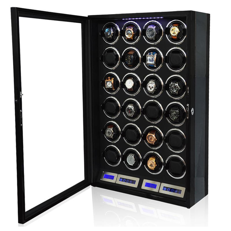 24 slot watch winder with LED light